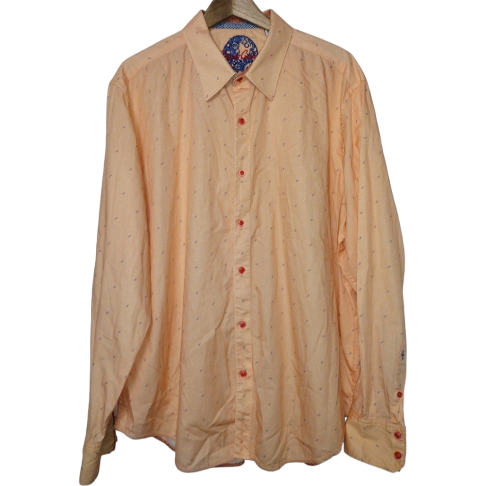 Robert Graham Flip Cuff Abstract Pattern Long Sle… - image 1